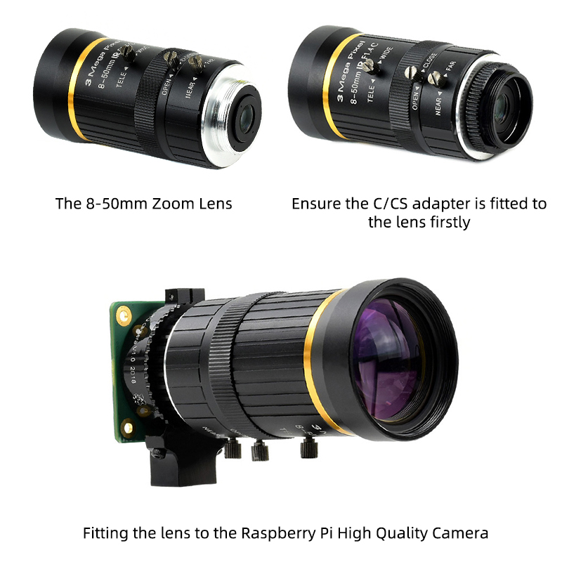 고품질 카메라 모듈, 산업 등급 HD 줌 망원, 8-5 - Raspberry Pi Global Shutter Camera Imx296 리뷰 및 가격
